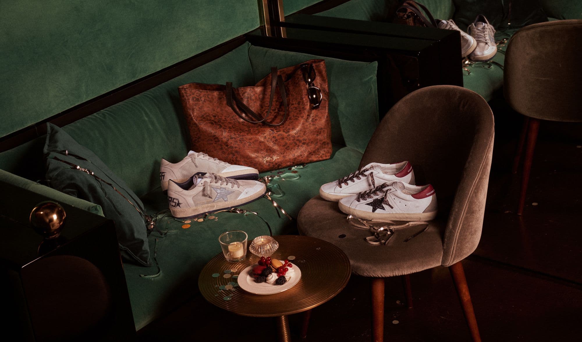 関送込★Golden★レオパードソウルスタースニーカ★大人気 レディース “Animal-print” セレクション | Golden Goose