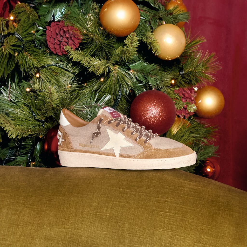 brown-and-beige-suede-ball-star-on-the-green-sofa