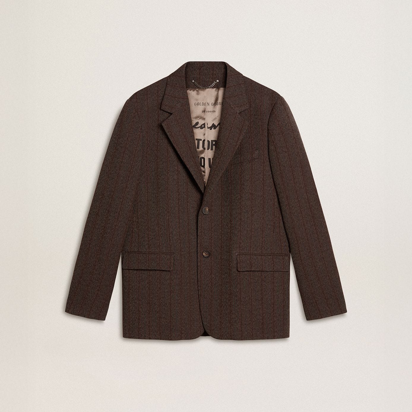 Men's-brown-striped-blazer