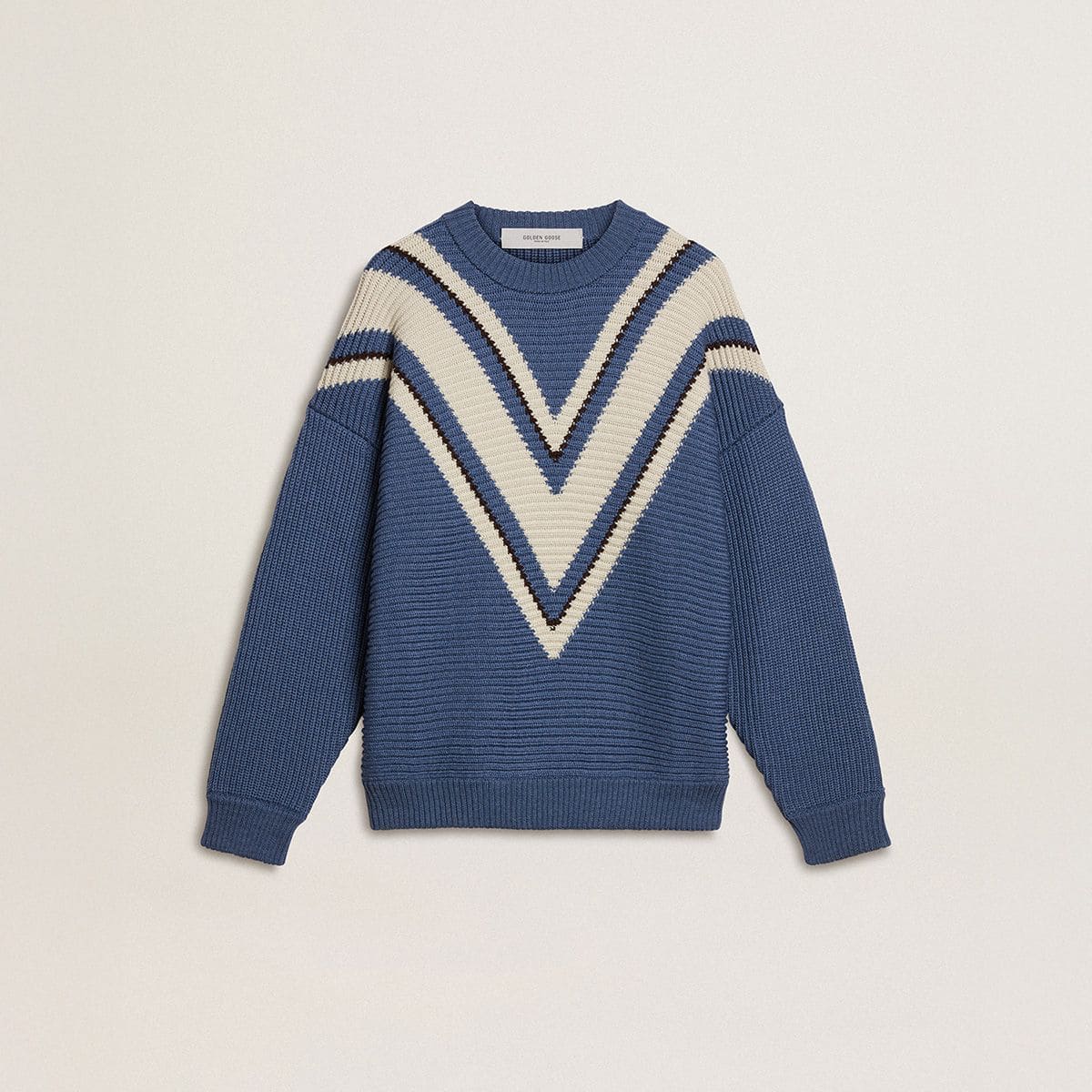 men's-blue-knitted-college-sweatshirt