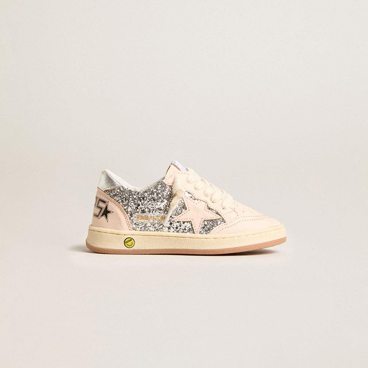 Young-pink-ball-star-sneaker-with-silver-glitter-details