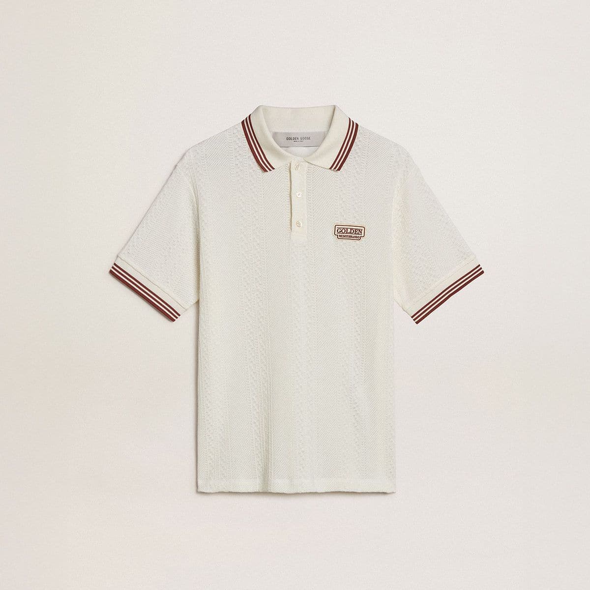 Men's-polo-white-with-red-detail
