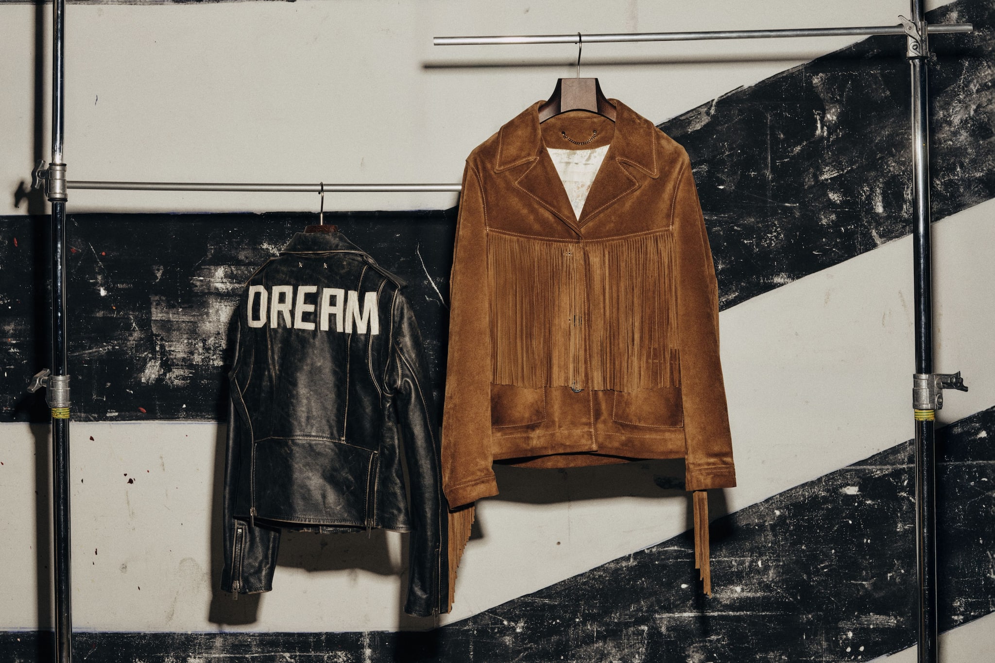 Men's leather selection: biker jackets, boots Golden Goose