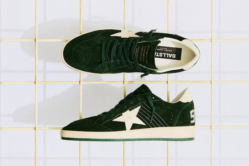 ball-star-sneakers-on-grid-background-top-and-side-view