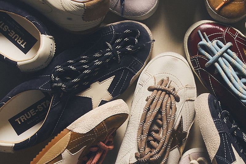 assorted-true-star-sneakers-with-colorful-laces-flat-lay-view