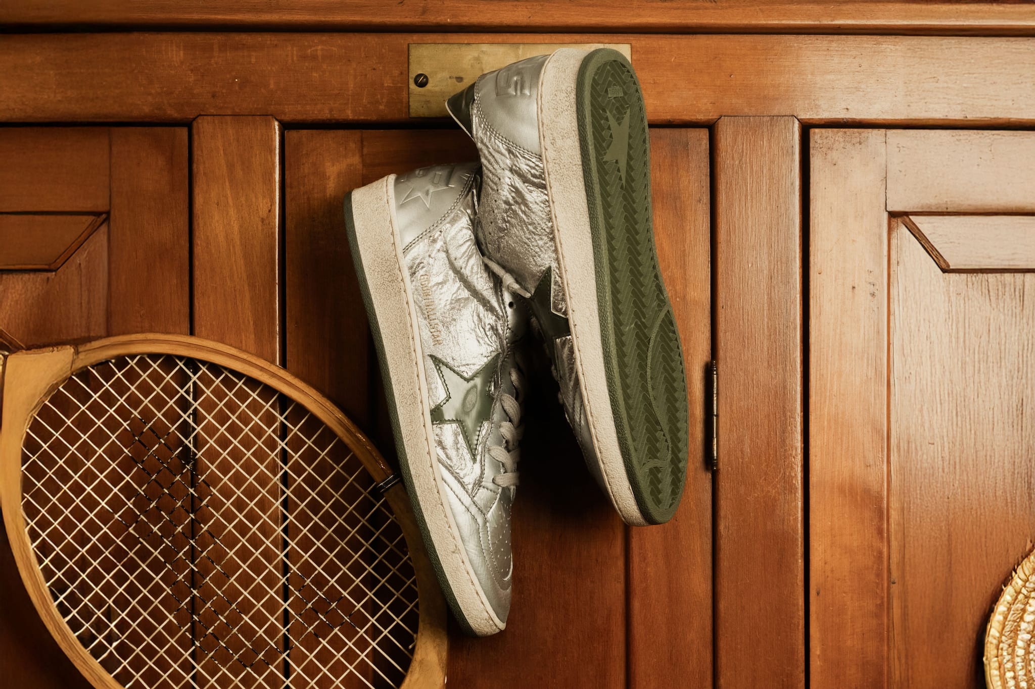 Men's Sparkle, Laminated and Metal Inserts Sneakers