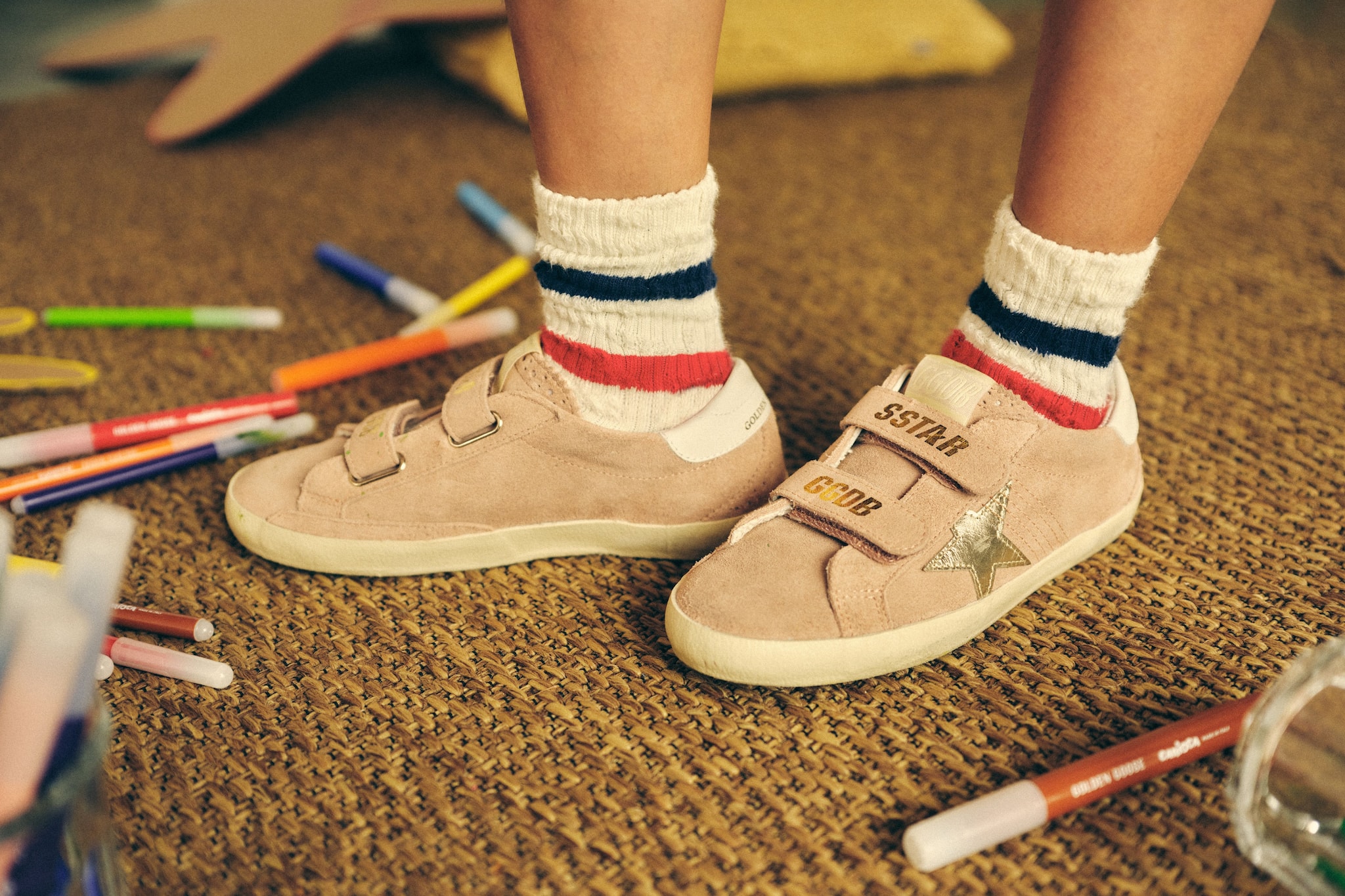ゴールデングース　キッズ　スニーカー　ユニセックス　男の子　女の子 Little girl designer sneakers (4-10 years) | Golden Goose