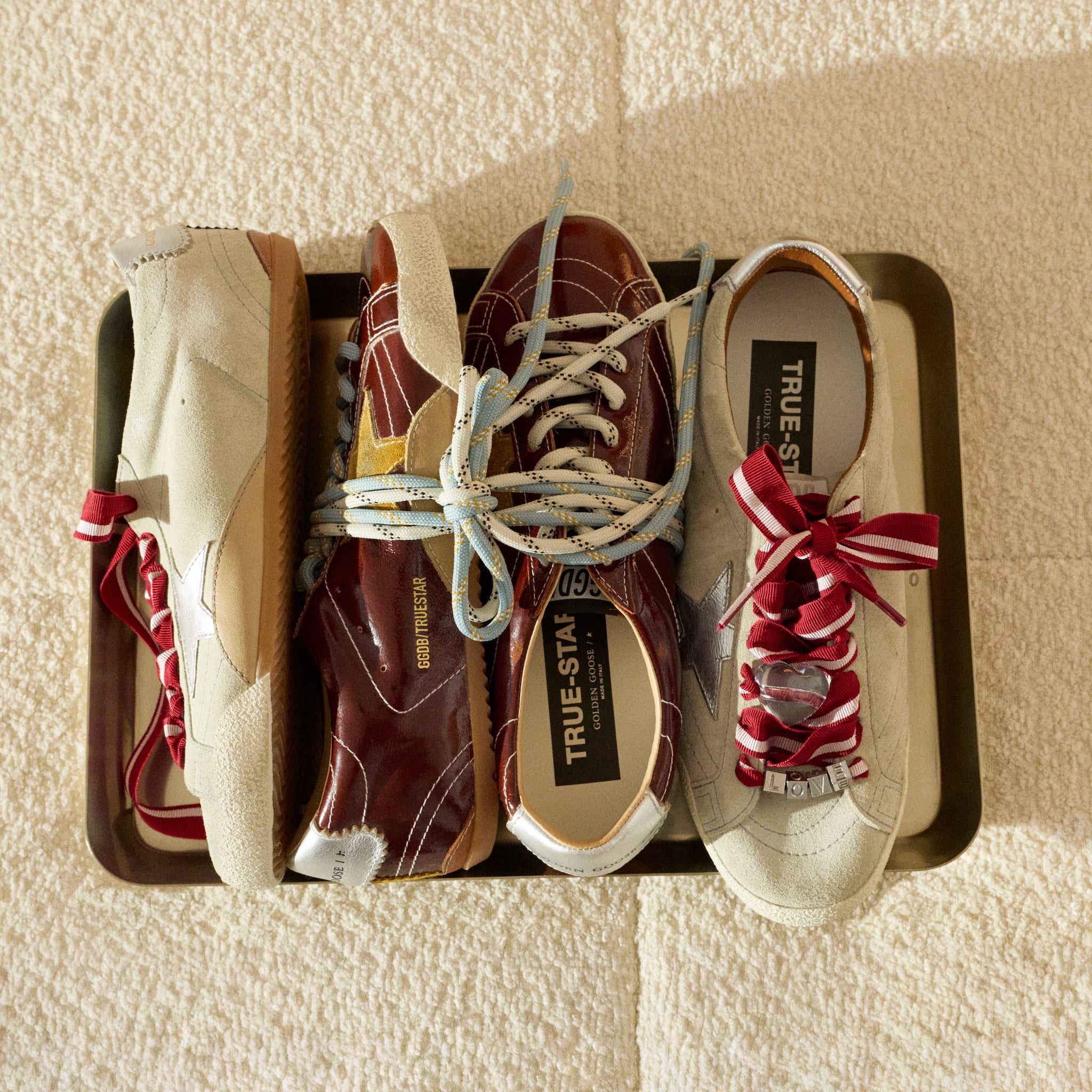 Valentine's Day Women's Ball Star with red leather star and red