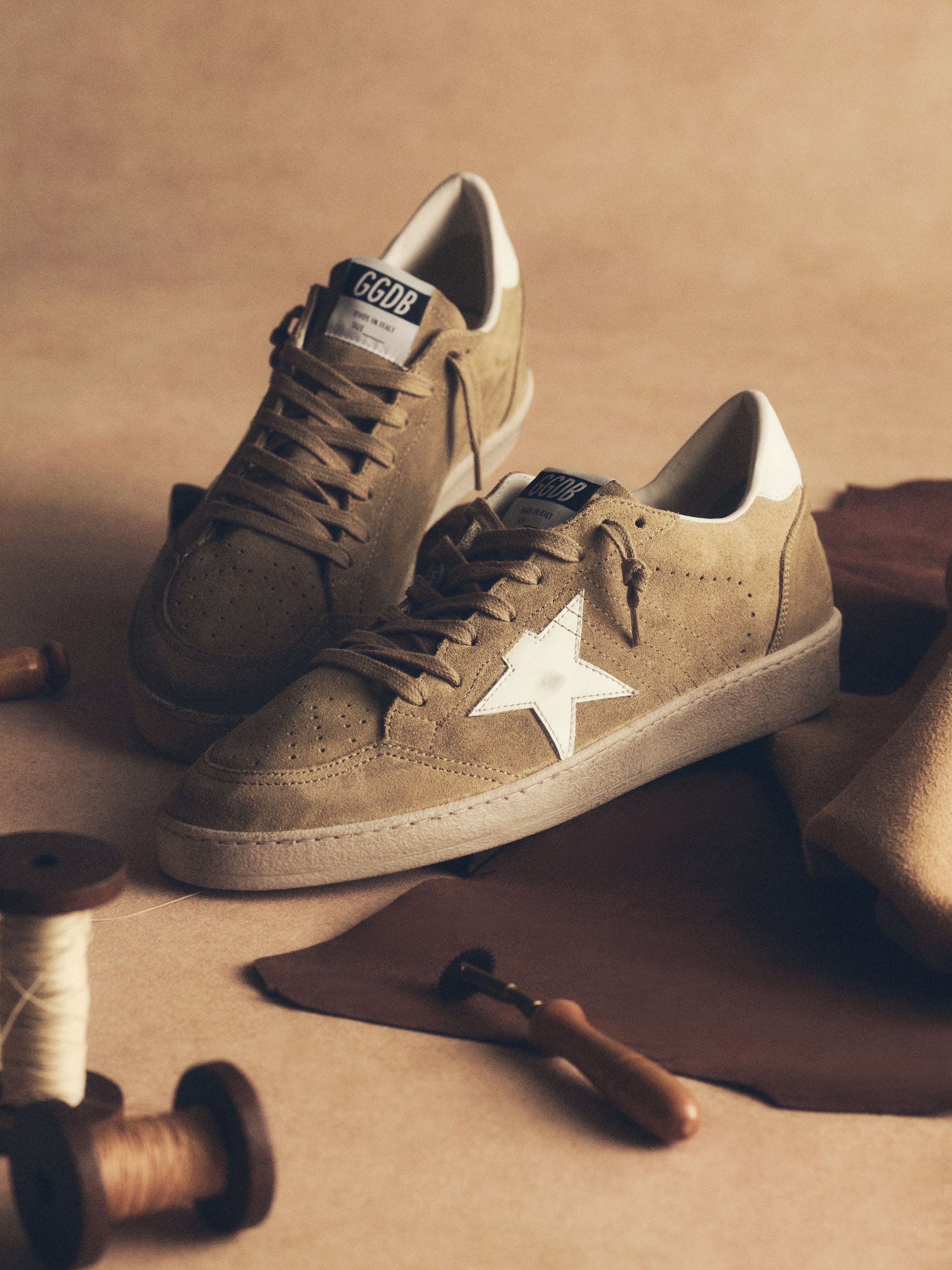 running-sneakers-hanging-on-the-wall
