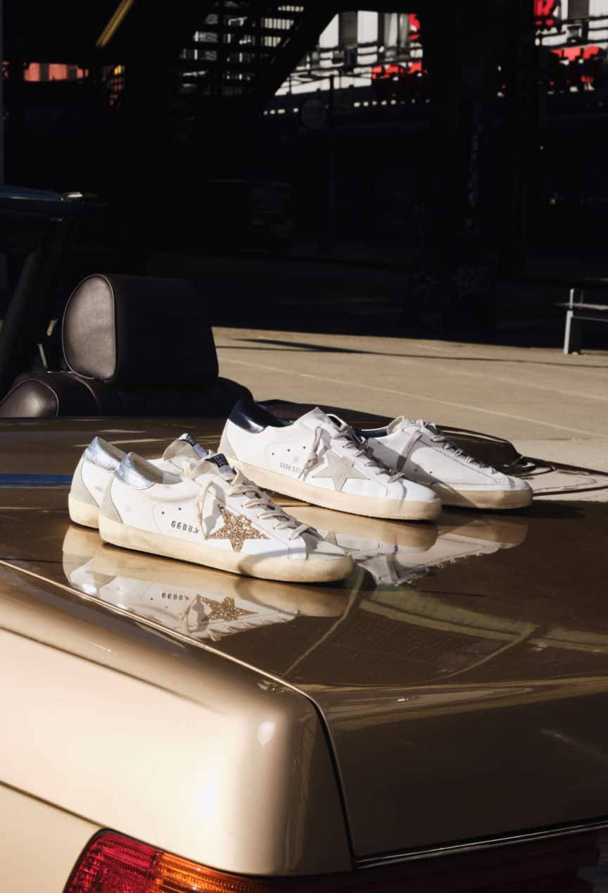Silver Glitter Star Sneaker