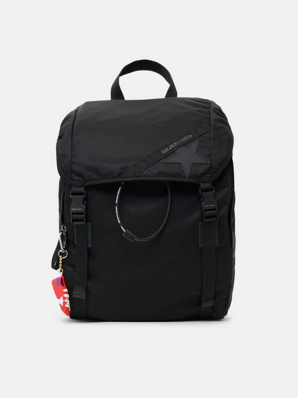 Black nylon Journey backpack