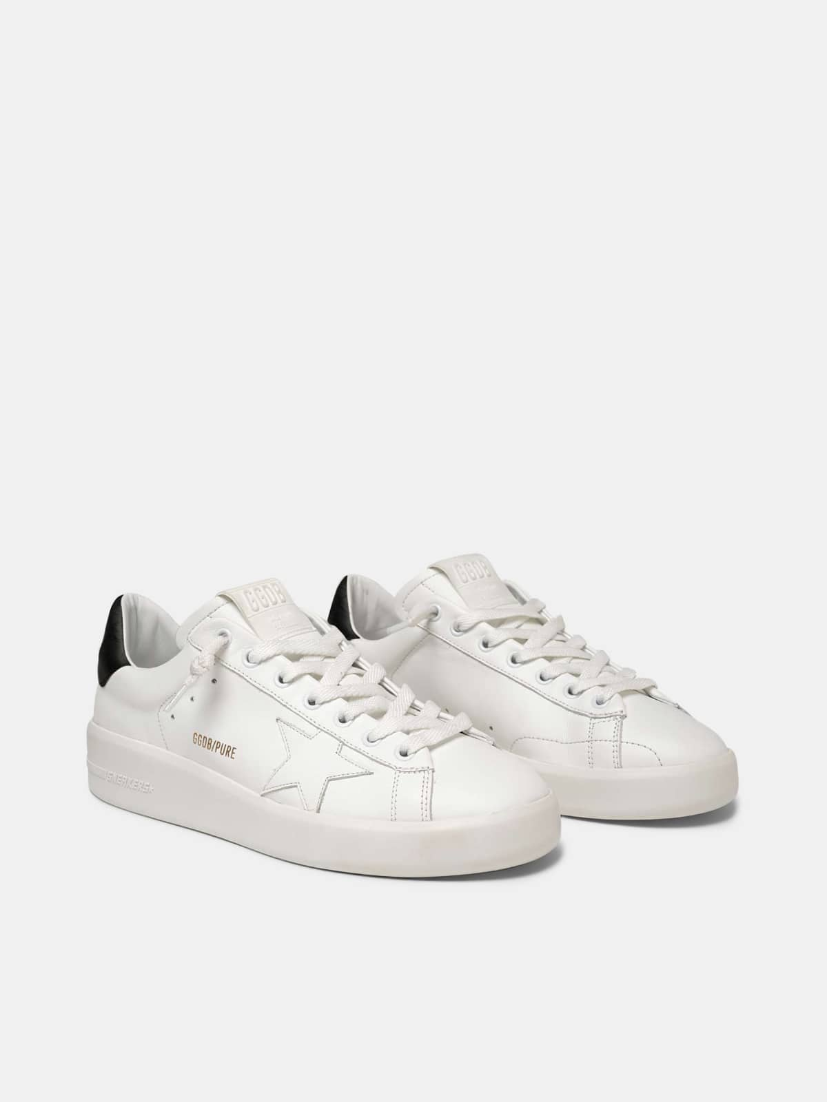 Golden Goose - Sneakers PURESTAR talloncino nero in 