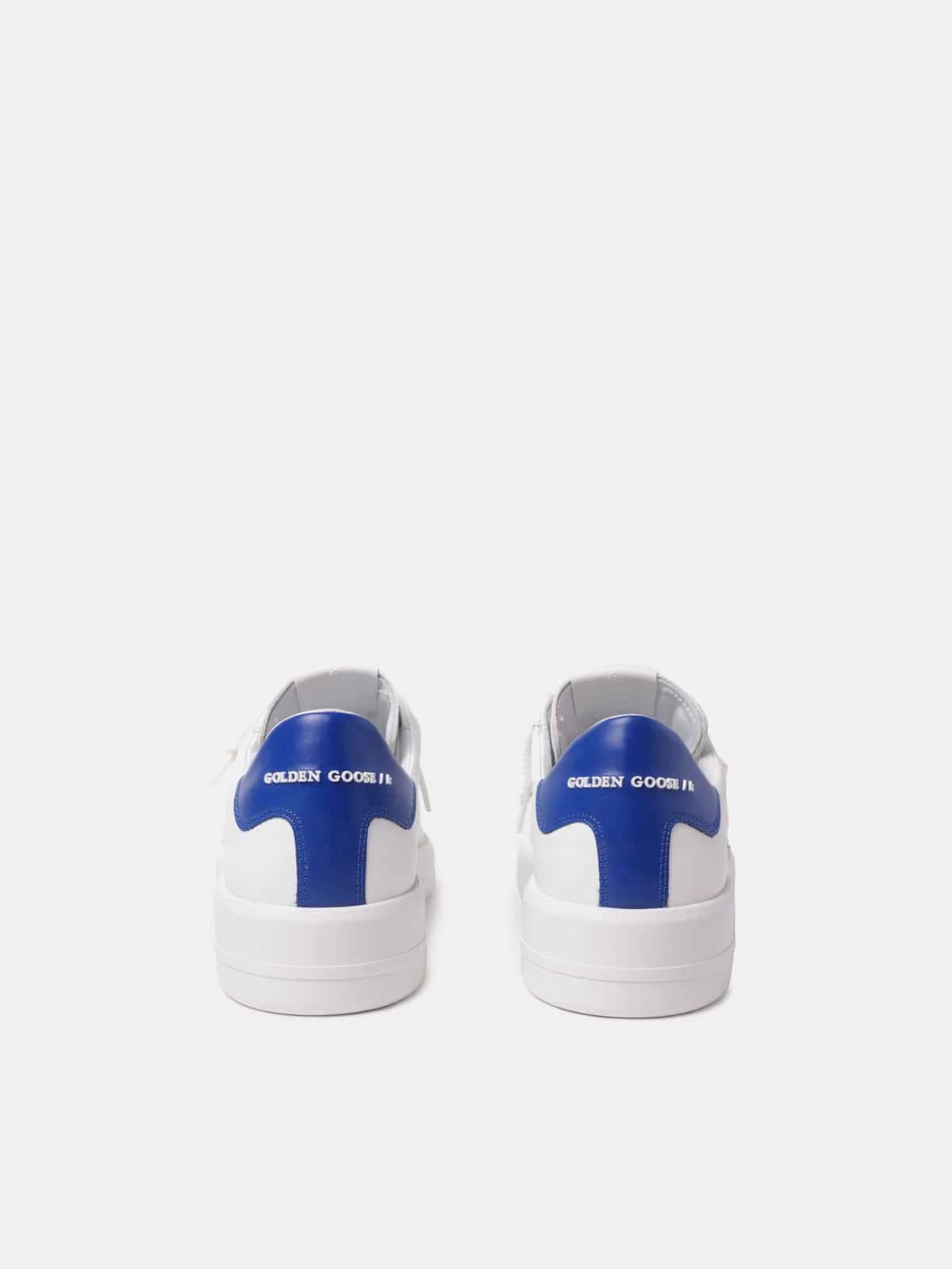 Golden Goose - Sneakers PURESTAR avec contrefort bleu in 