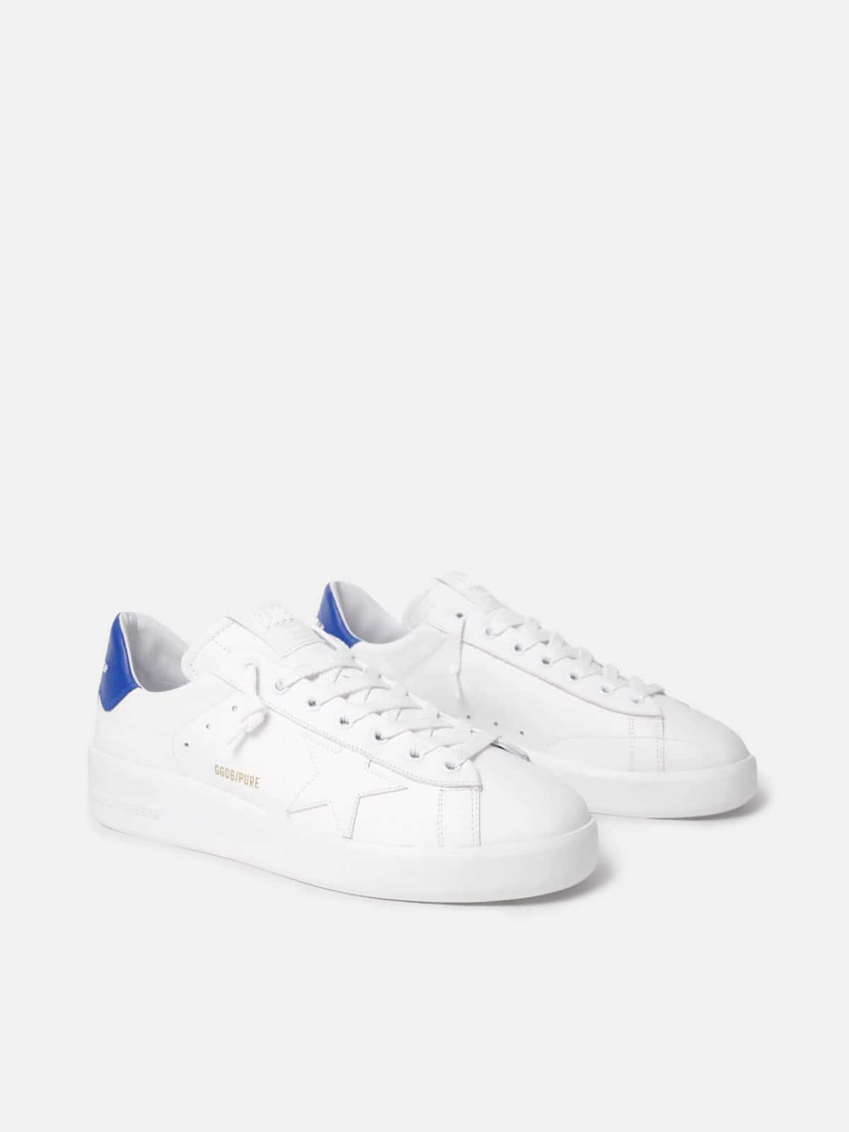 Golden Goose - Sneakers PURESTAR avec contrefort bleu in 