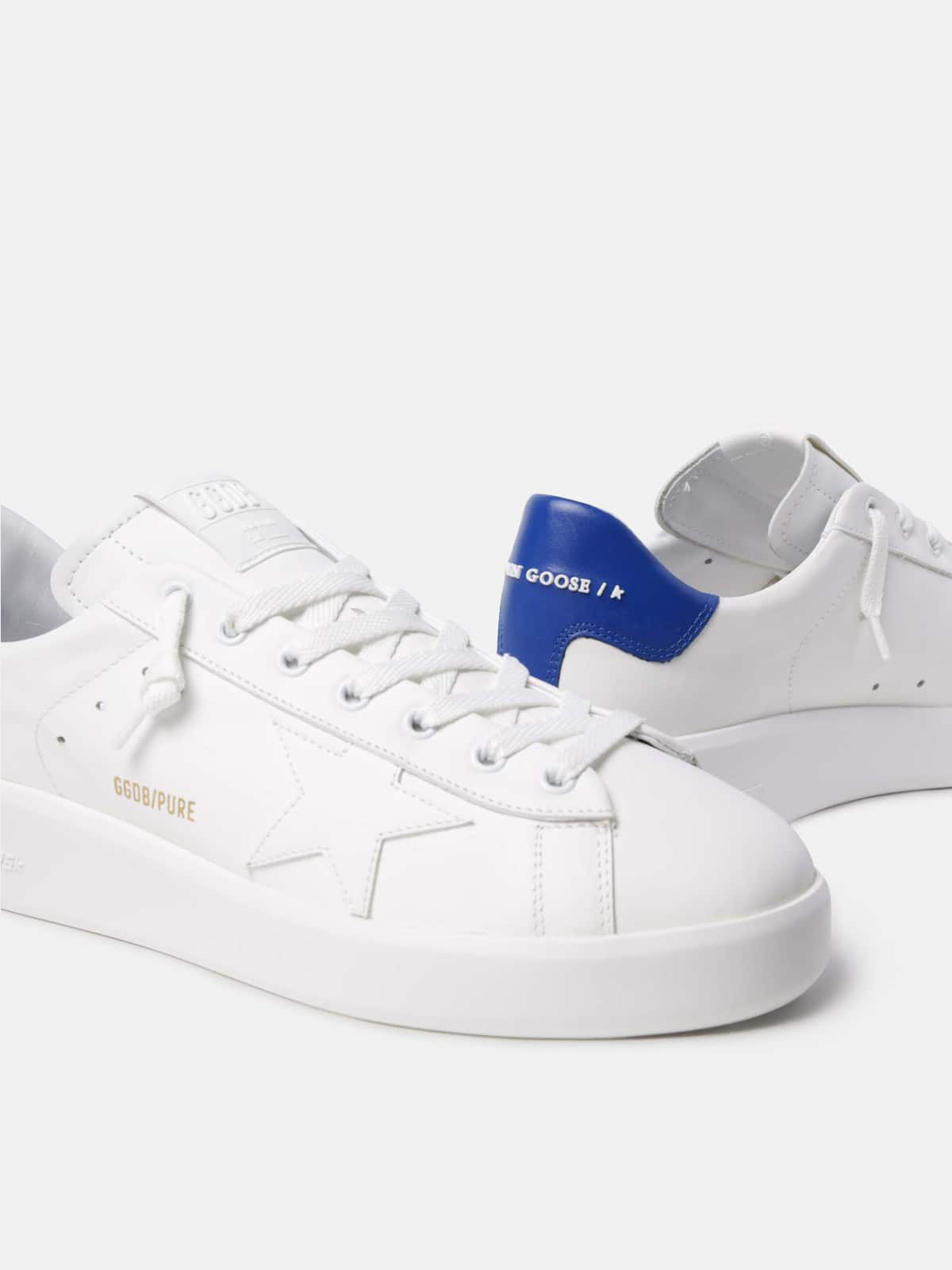 Golden Goose - Sneakers PURESTAR mit blauem Knöchelrand in 