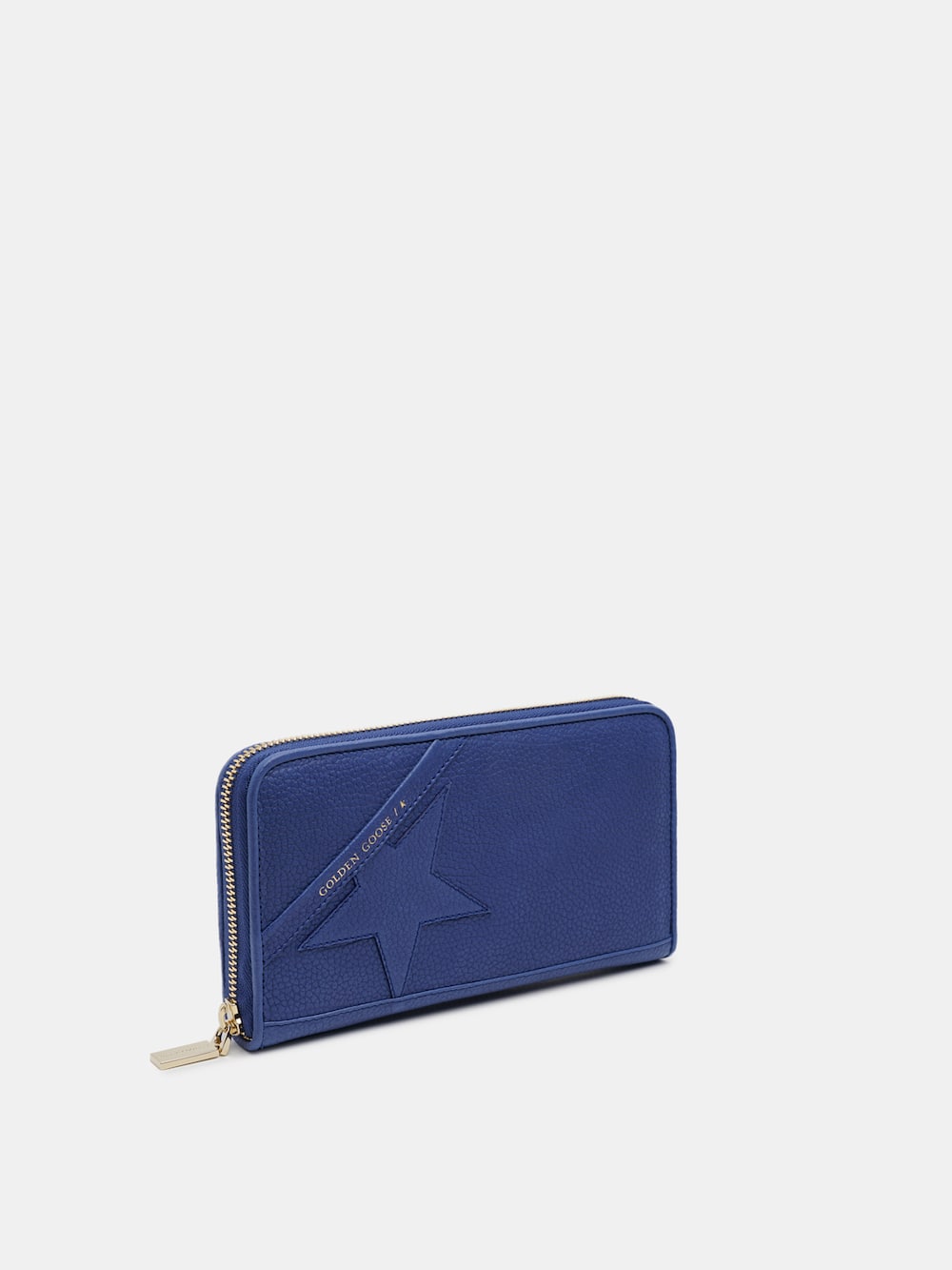Golden Goose - Portafoglio Star Wallet large blu     in 