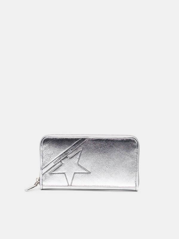 Large silver Star Wallet  