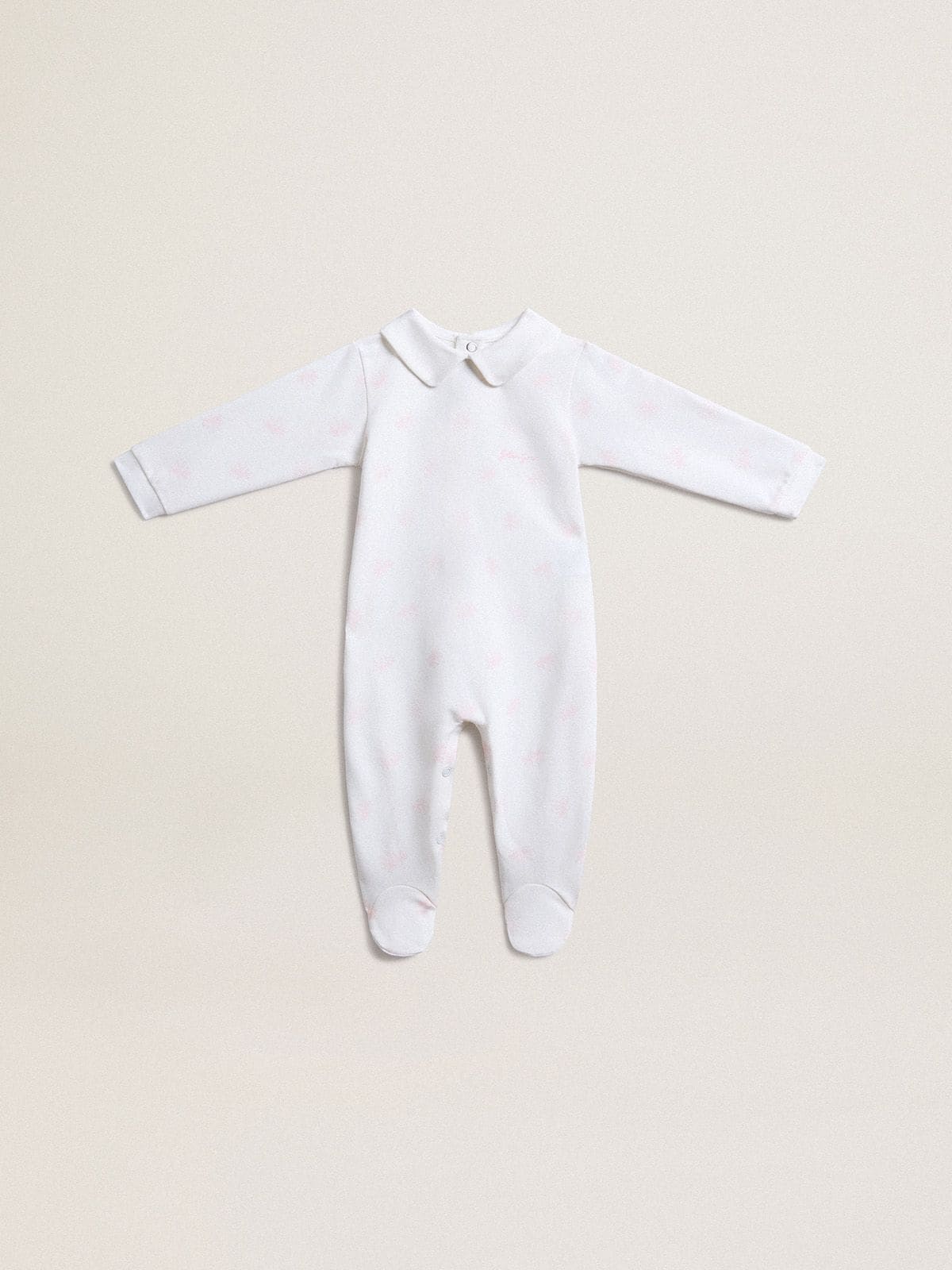 Golden Goose - Baby-Geschenkset in Weiß mit rosafarbenem Palmenprint  in 