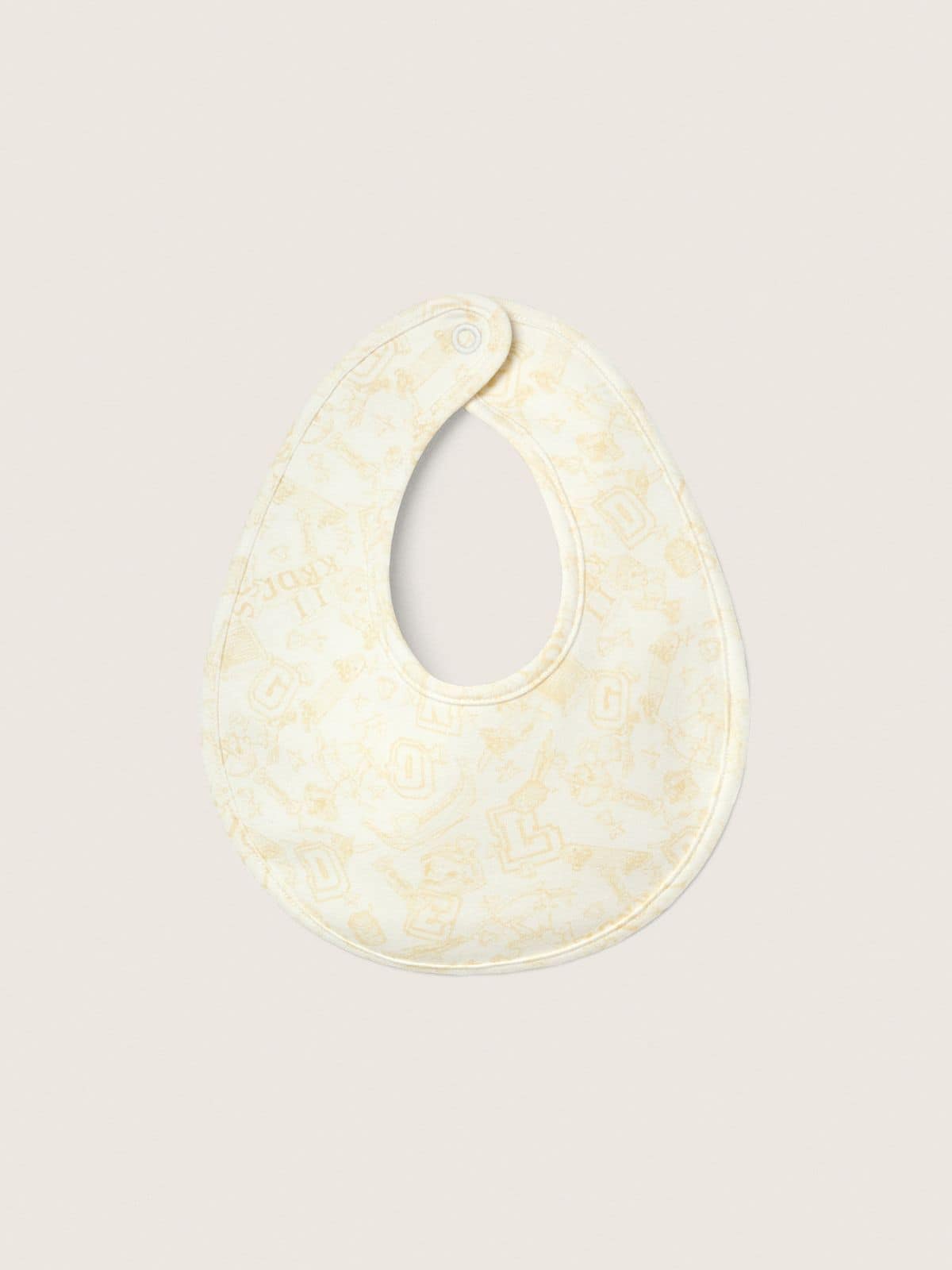 Golden Goose - Baby-Geschenkset aus weißer Baumwolle mit Maskottchen-Druck in Pfirsichrosa in 