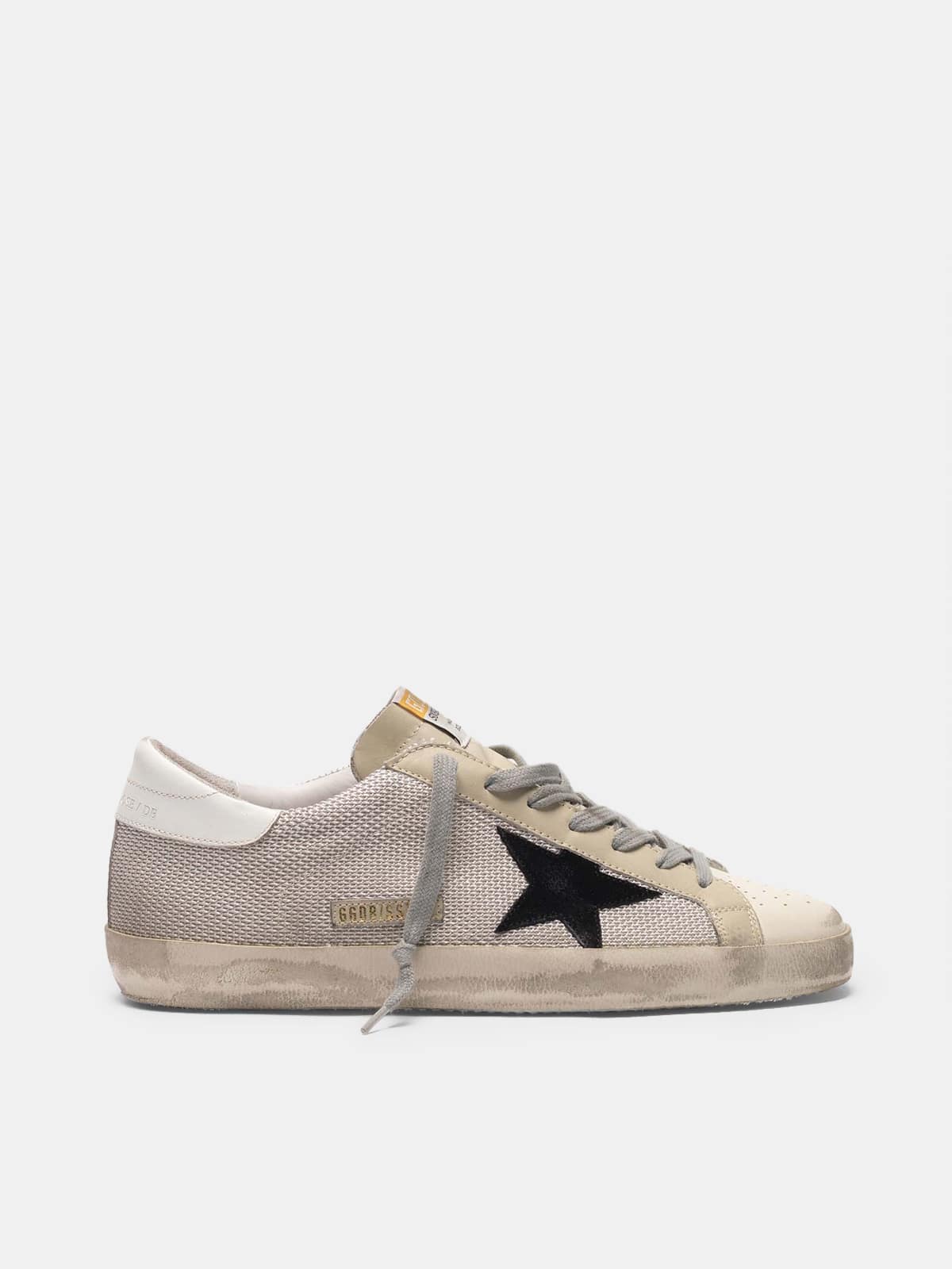 Golden Goose - Super-Star sneakers in leather with mesh insert in 