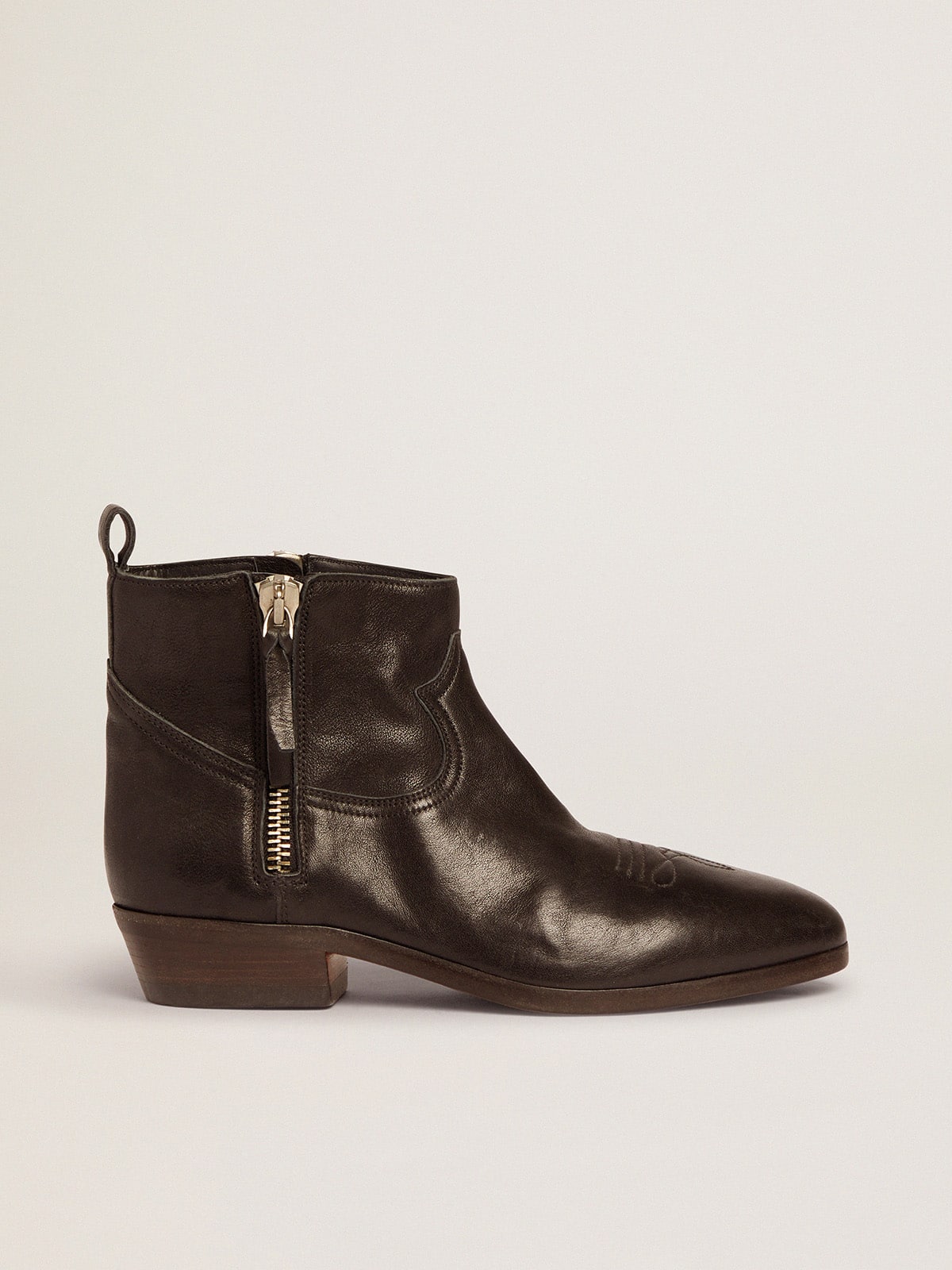 Golden Goose - BOOTS VIAND BLACK LEATHER in 