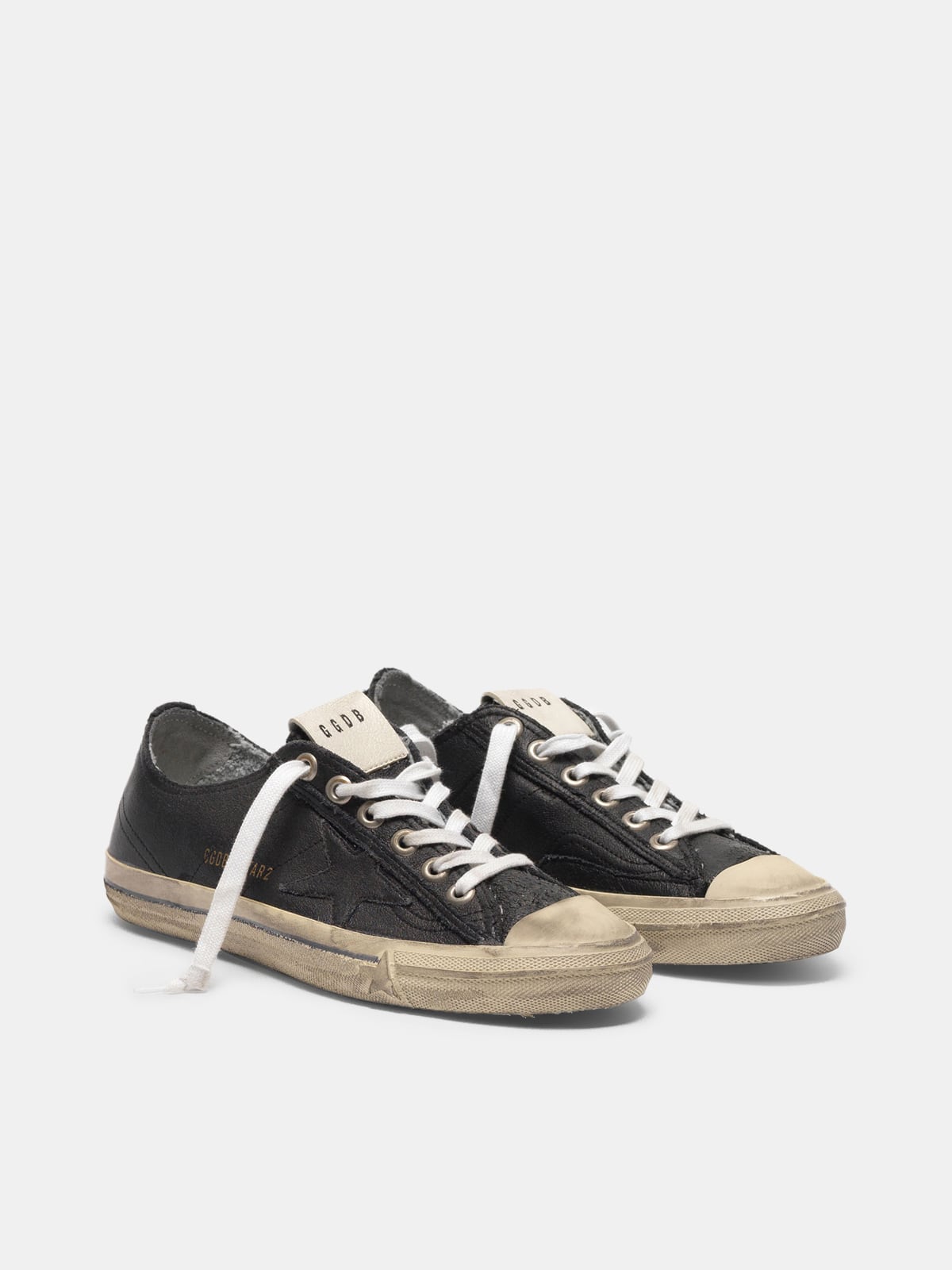 Golden Goose - V-STAR sneakers in vintage-effect leather in 