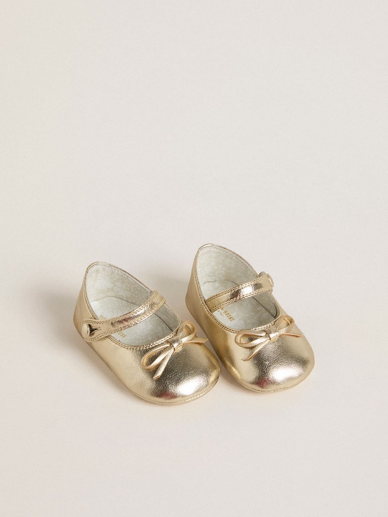 Golden Goose - Babyballerina Sofi aus goldfarbenem Metallic-Leder in 