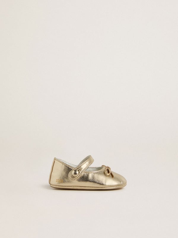 Golden Goose - Sofi Baby ballet flats in gold metallic leather in 