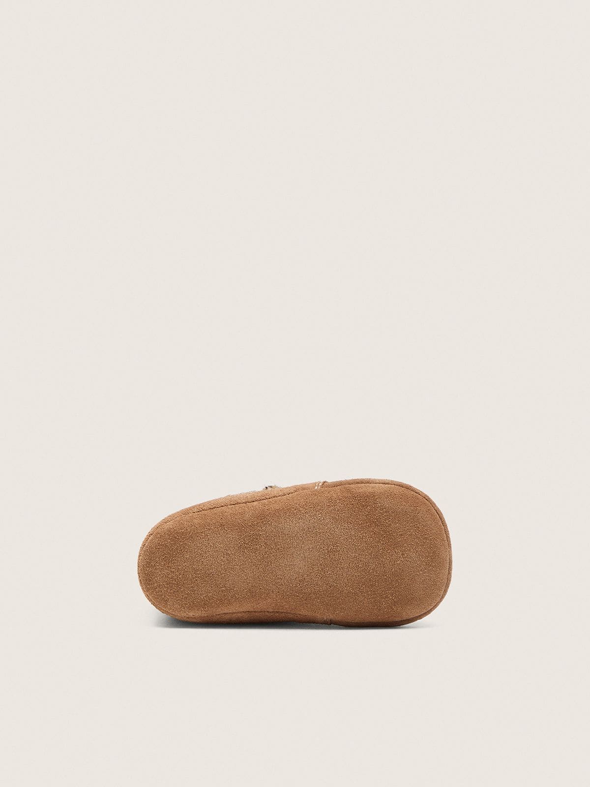 Golden Goose - Baby New Born in camel suede with leopard-print pony skin star in 