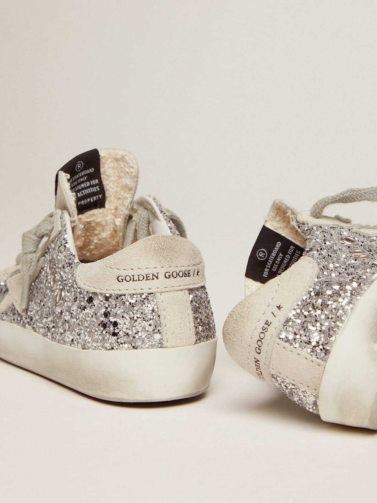 Golden goose glitter silver shops