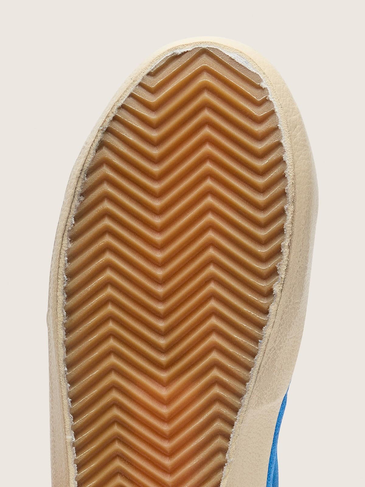 Golden Goose - Junior Super-Star in bright blue suede with white leather star in 