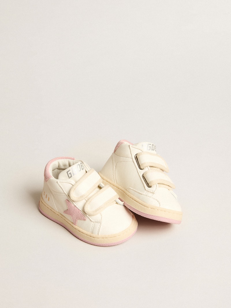 Golden Goose - June Junior aus Nappa mit Stern und Fersendetail aus antikrosafarbenem Rauleder in 