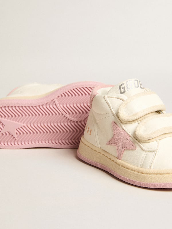 Golden Goose - Junior June in nappa with old rose suede star and heel tab in 
