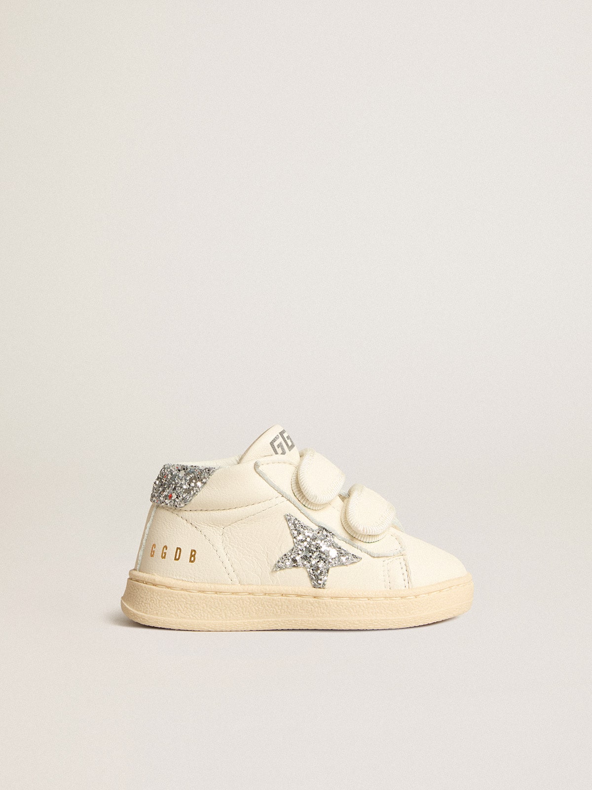 Golden Goose Kids Old School Young leather sneakers - White
