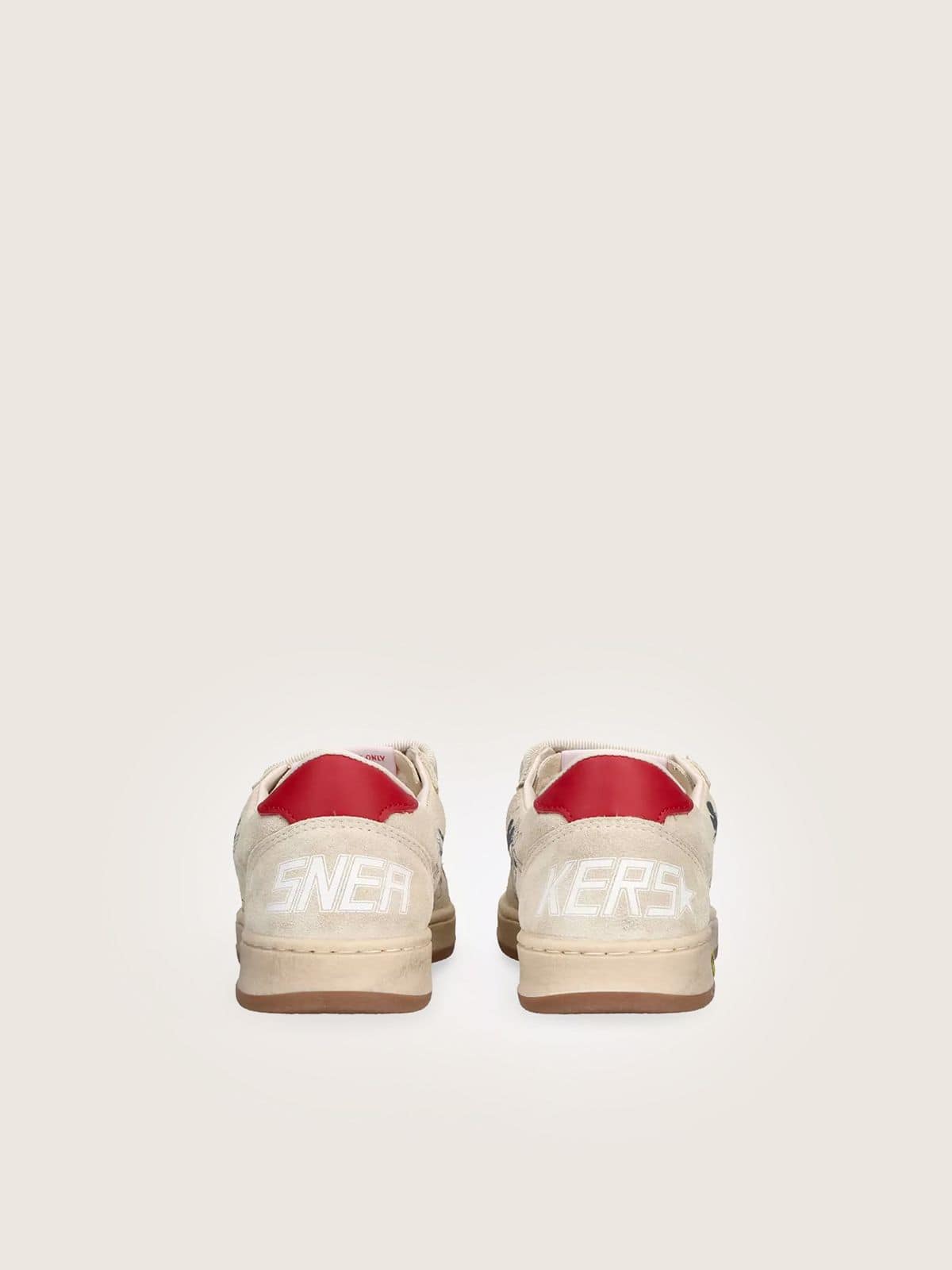 Golden Goose Disney | Golden Goose Ball Star bambini in suede grigio con stella bianca Sneakers (1-3 anni) grey kids