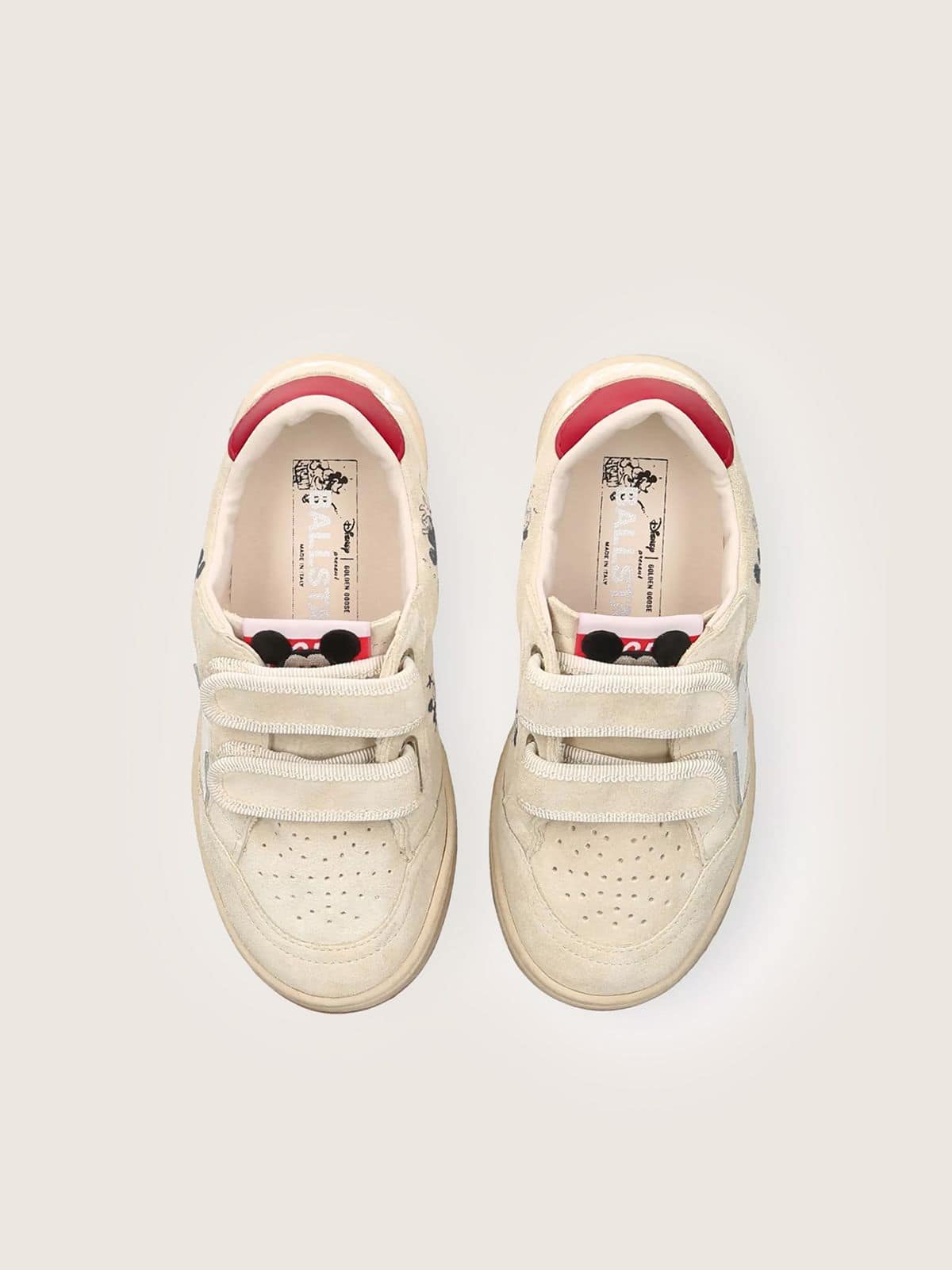 Golden Goose Disney | Golden Goose Ball Star bambini in suede grigio con stella bianca Sneakers (1-3 anni) grey kids