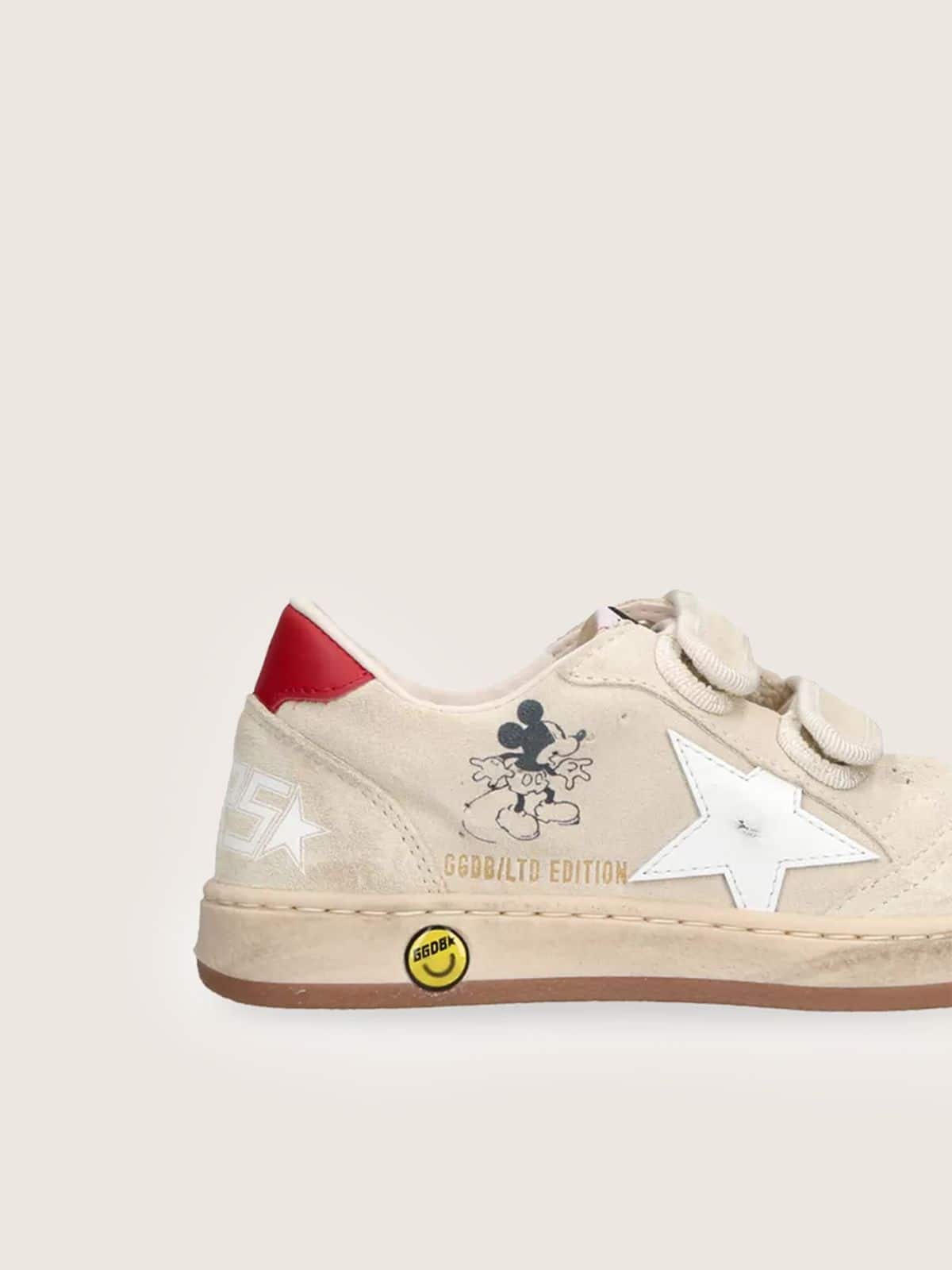 Golden Goose - Disney | Golden Goose Ball Star bambini in suede grigio con stella bianca in 
