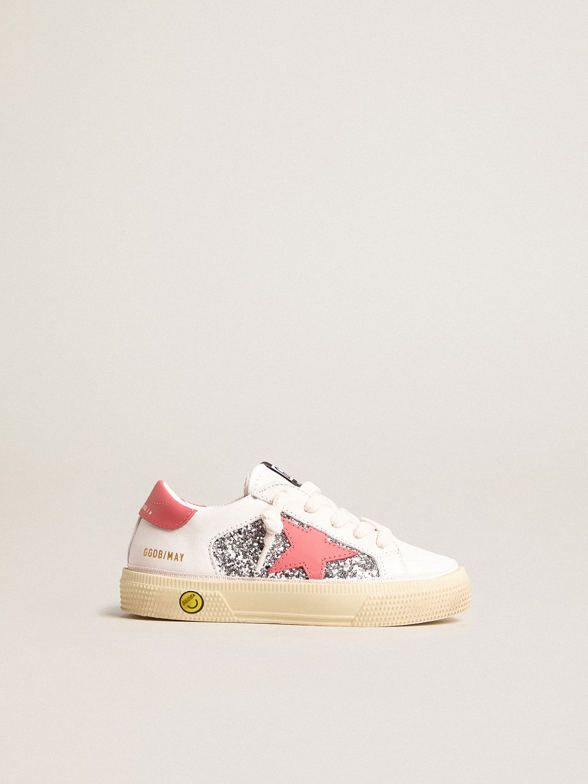 Golden Goose - Junior May with red leather star and heel tab in 