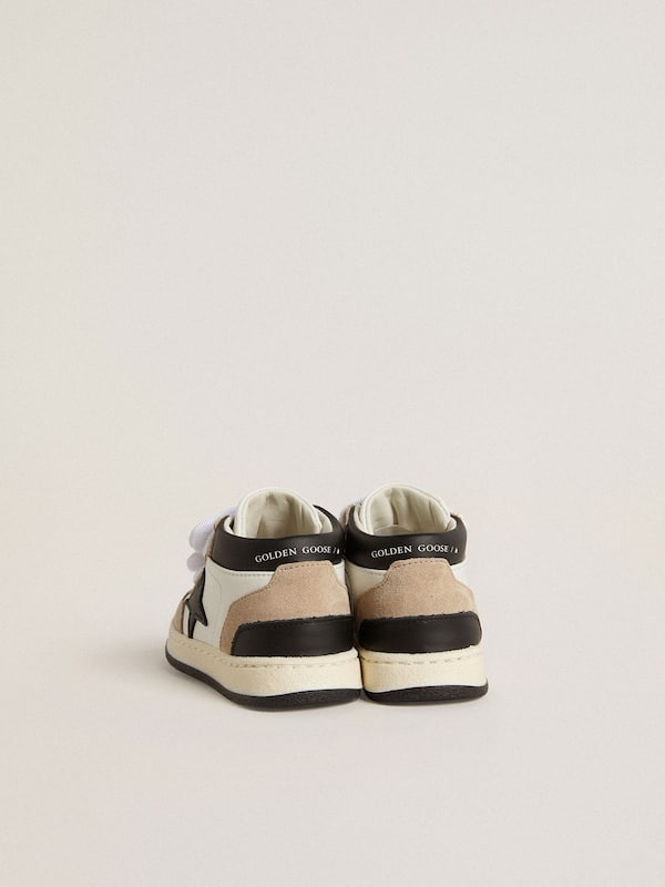 Golden Goose - Junior June in nappa with suede inserts and black leather star in 