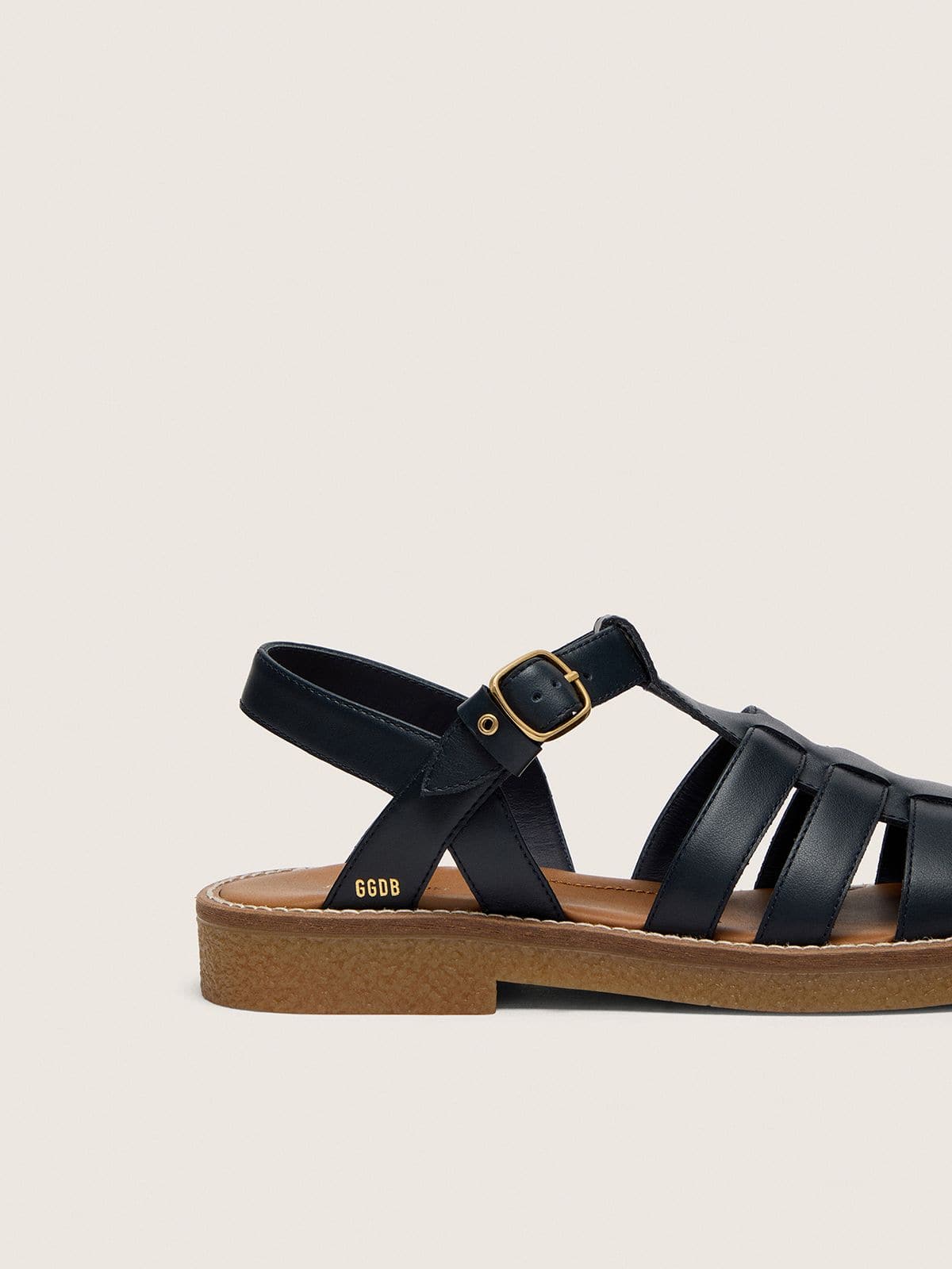 Golden Goose - Junior Maxime sandals in navy-blue leather in 