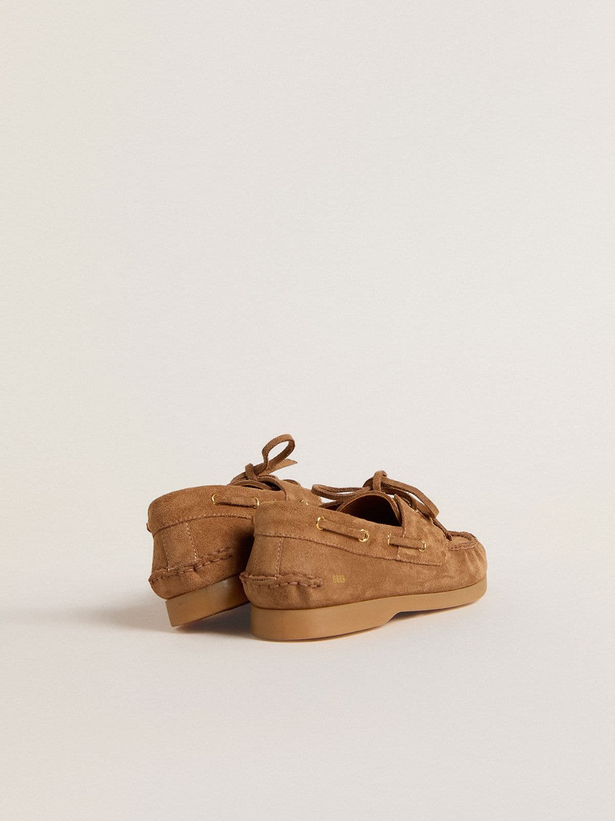 Golden Goose - Mokassin Cruise Junior aus hellbraunem Rauleder in 