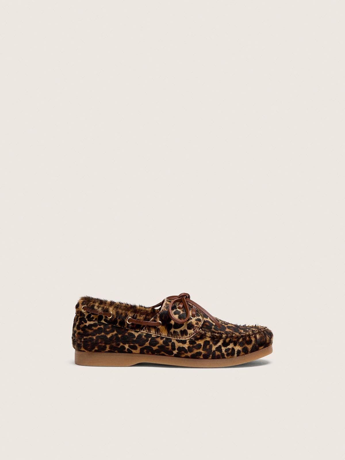 Golden Goose - Junior Cruise loafer in leopard-print pony skin in 