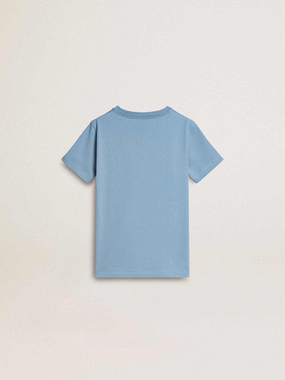 Golden Goose - Azurblaues Kinder-T-Shirt mit Print in 
