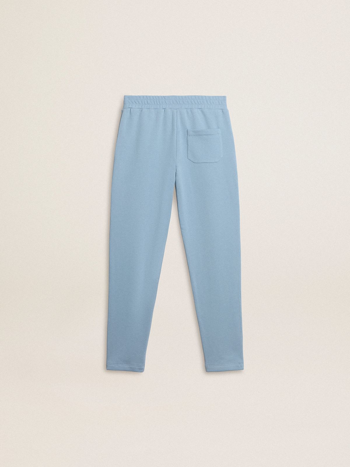 Golden Goose - Pantalon de jogging bleu clair pour garçon avec imprimé in