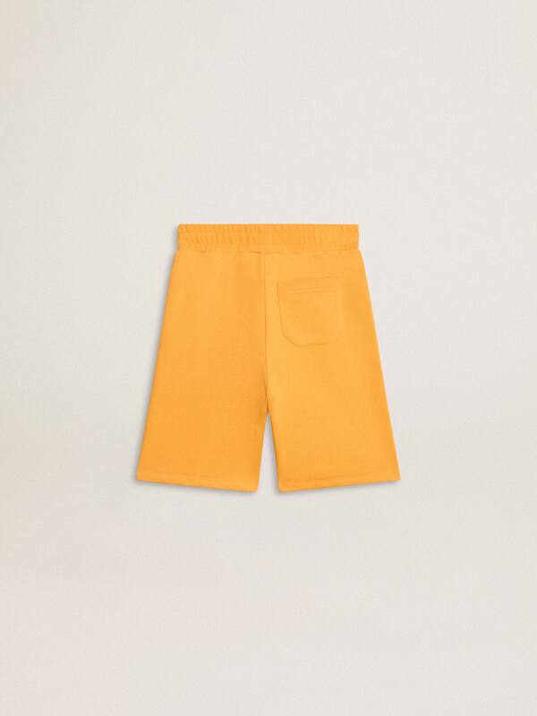 Golden Goose - Boys' mustard yellow shorts in 