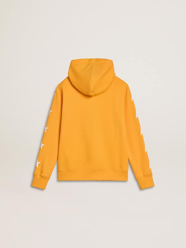 Golden Goose - Boys’ orange sweatshirt with zip fastening in 