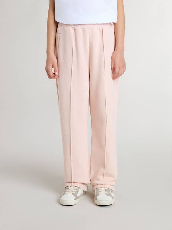 Golden Goose - Girls’ pink joggers with print  in 