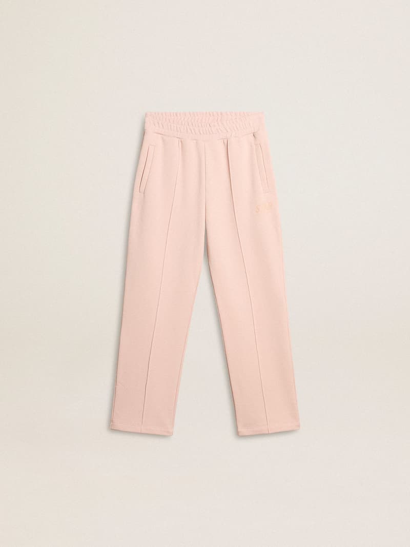 Girls’ pink joggers with print 