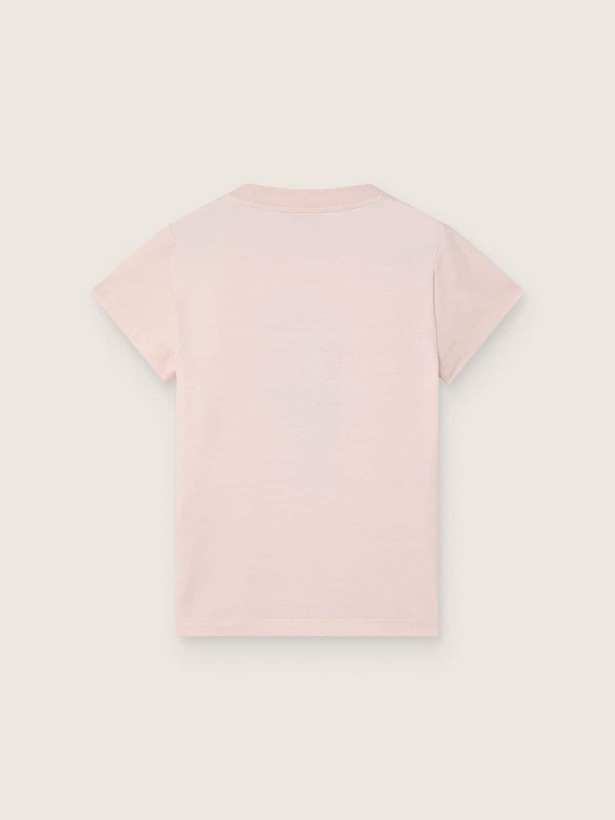 Golden Goose - Journey T-shirt for girls in pink cotton jersey with digital mascot print in 