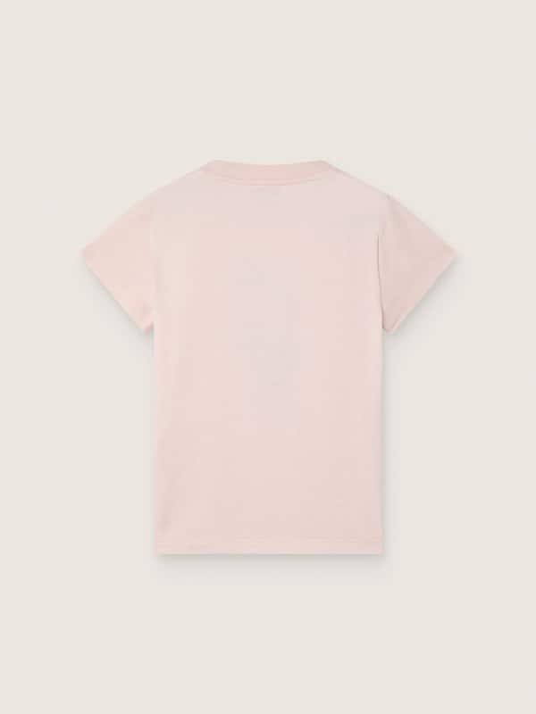 Golden Goose - Journey T-shirt for girls in pink cotton jersey with digital mascot print in 